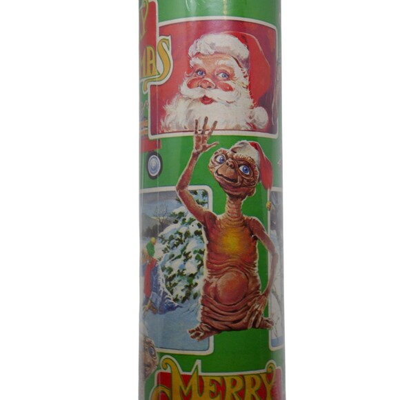 Papercraft 1982 Extra Terrestrial E.T. Wrapping Paper 40 Sq. Foot Roll  SEALED - Picture 7 of 11
